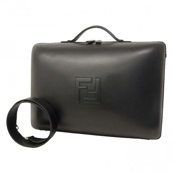 FENDI Other - Fendi handbag, leather, black, 2-way bag for men
